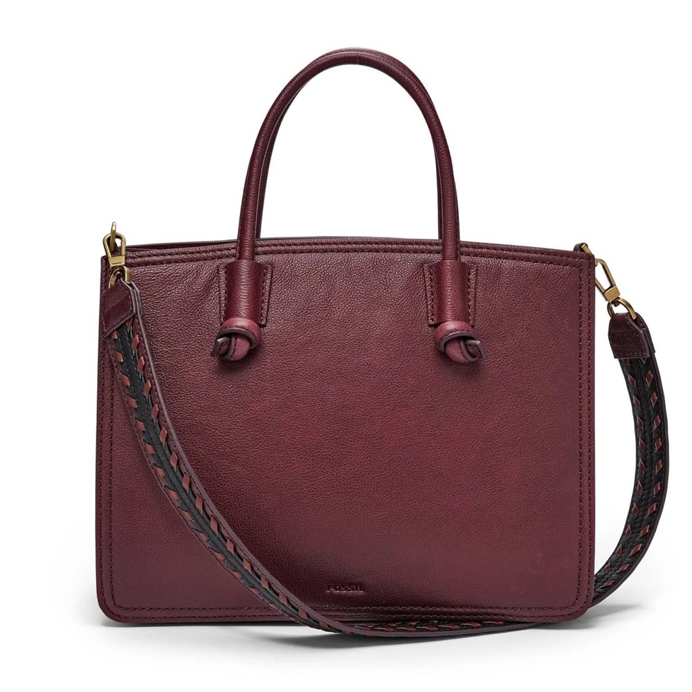 Fossil Skylar Satchel Cabernet